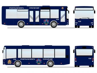 Примерно так будут выглядеть новые автобусы в Архангельске. 